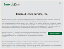 Tablet Screenshot of emeraldlawnservice.com